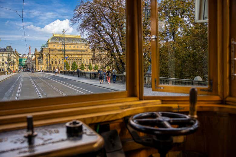 See the city on board its historic sightseeing tram 