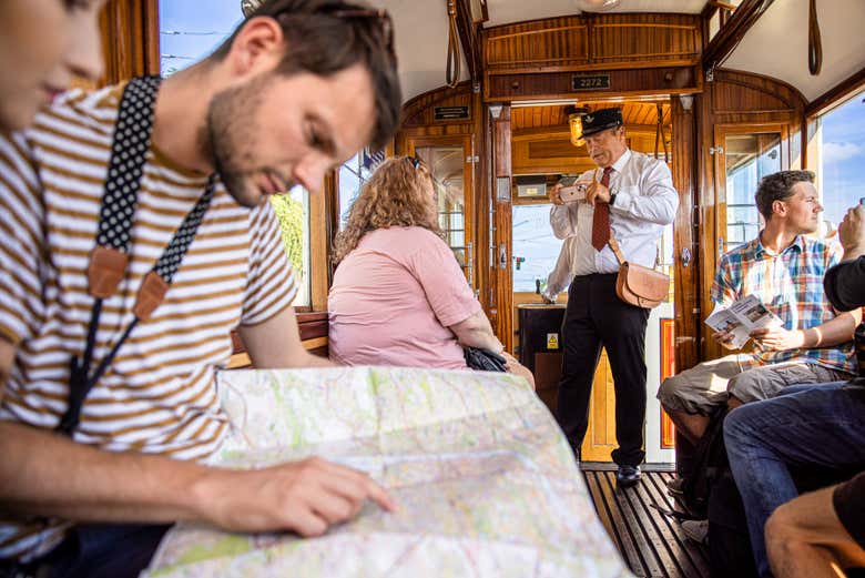 Climb on board Prague's sightseeing tram